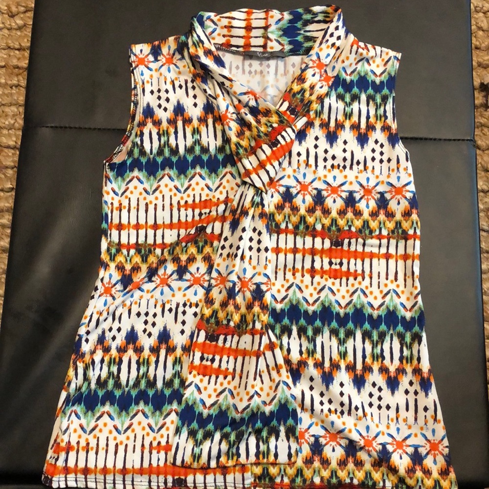Women’s polyester spandex multicolor tank size large